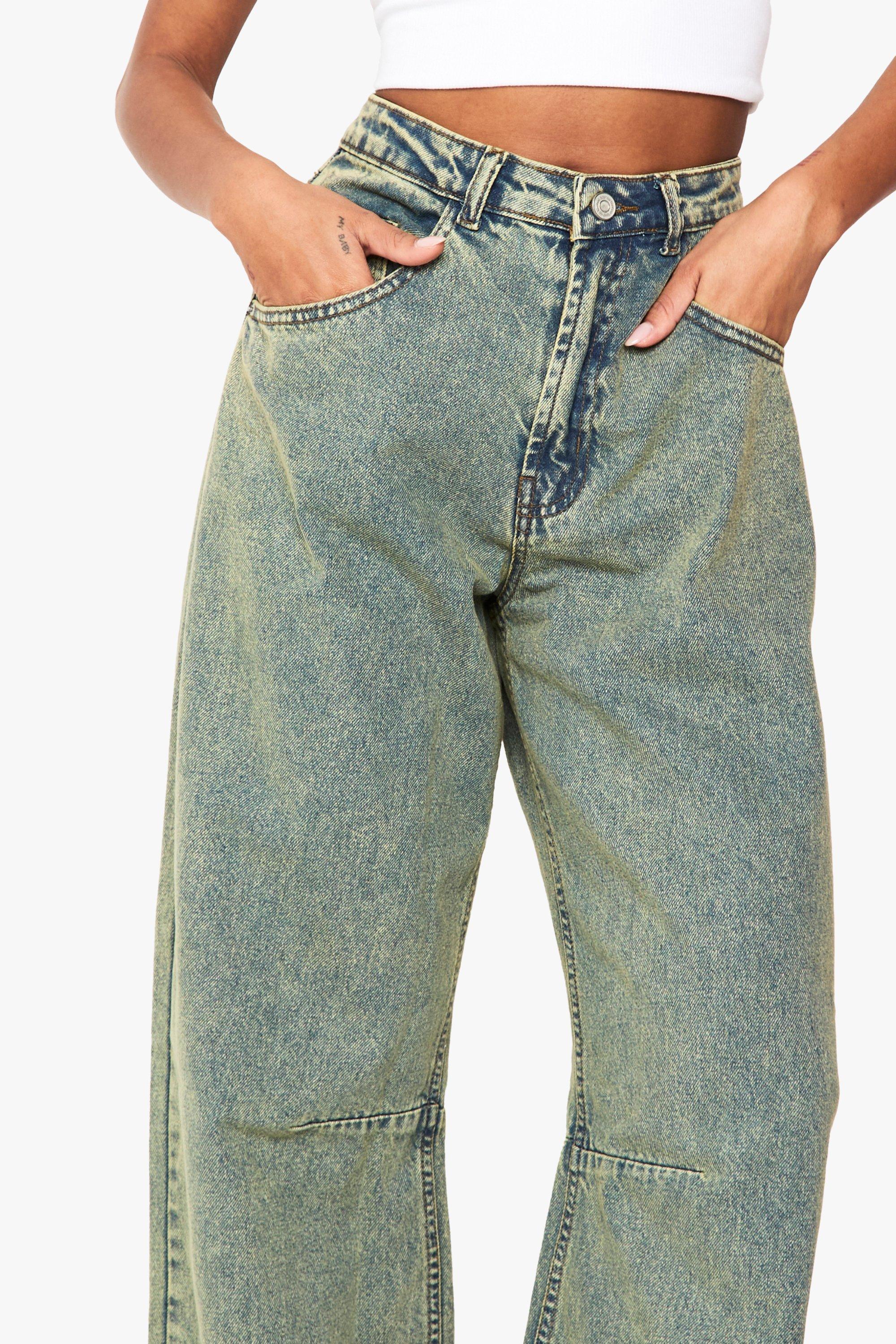 再入荷商品 Barrel Leg Jean | boohoo パンツ